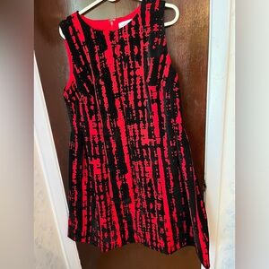 Calvin Klein red/black dress with no sleeves 16W